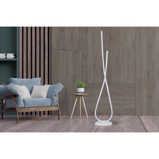 Floor Lamp Van Gogh White - Multicolor Multicolor Opviq Floor Lamp Van Gogh White - Multicolor Multicolor