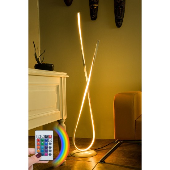 Floor Lamp Van Gogh White - Multicolor Multicolor Opviq Floor Lamp Van Gogh White - Multicolor Multicolor