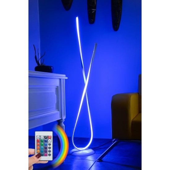 Floor Lamp Van Gogh White - Multicolor Multicolor Opviq Floor Lamp Van Gogh White - Multicolor Multicolor