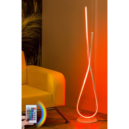 Floor Lamp Van Gogh White - Multicolor Multicolor Opviq Floor Lamp Van Gogh White - Multicolor Multicolor