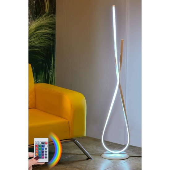 Floor Lamp Van Gogh White - Multicolor Multicolor Opviq Floor Lamp Van Gogh White - Multicolor Multicolor