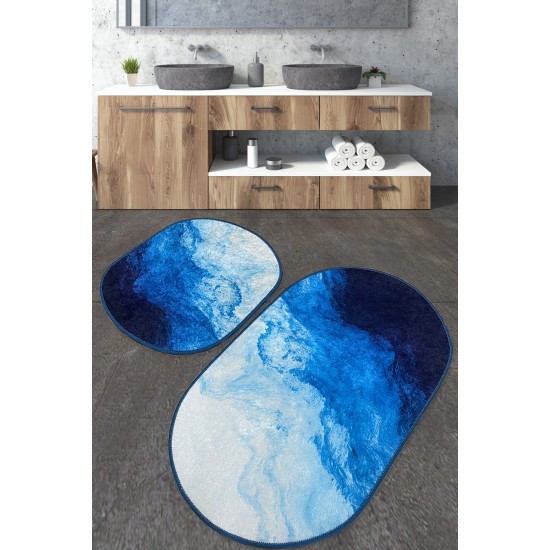 Bathmat Set (2 Pieces) Oseyan - 78 Multicolor Lessentiel Bathmat Set (2 Pieces) Oseyan - 78 Multicolor