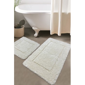 Bathmat Set (2 Pieces) Wolle - 01 Ecru