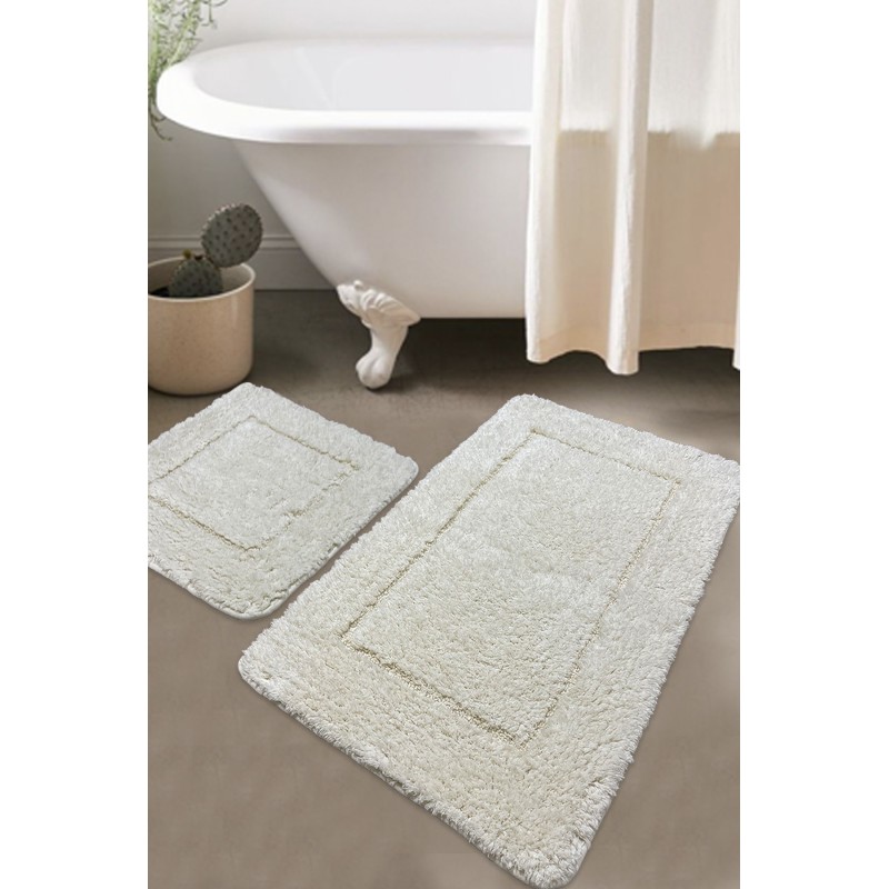 Lessentiel Bathmat Set (2 Pieces) Wolle - 01 Ecru