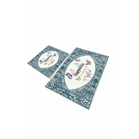 Bathmat Set (2 Pieces) Calling Multicolor Lessentiel Bathmat Set (2 Pieces) Calling Multicolor