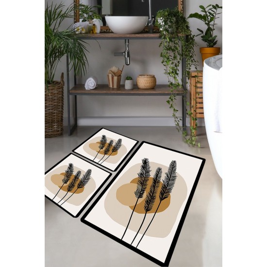 Bathmat Set (3 Pieces) Day Sunrise Multicolor Lessentiel Bathmat Set (3 Pieces) Day Sunrise Multicolor