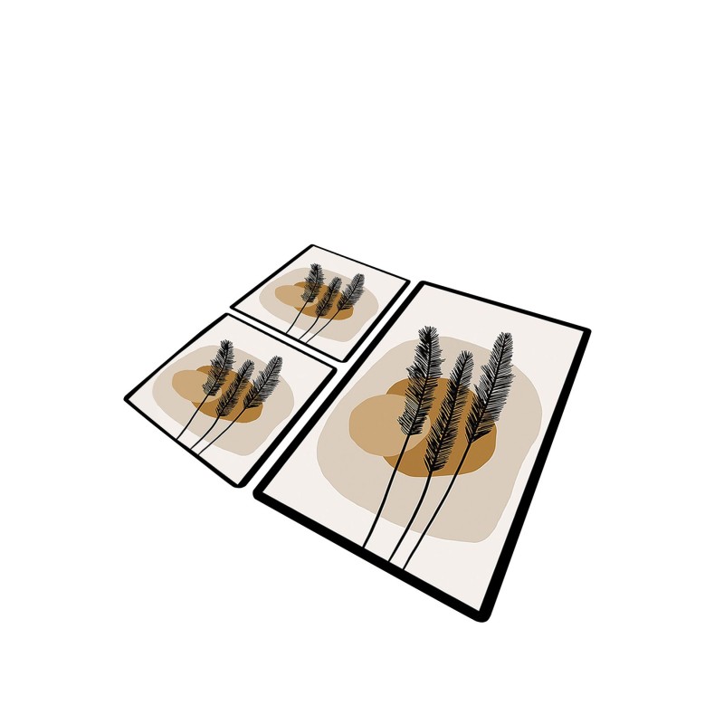 Lessentiel Bathmat Set (3 Pieces) Day Sunrise Multicolor