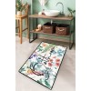 Lessentiel Bathmat Green In Flower Multicolor