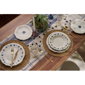 Dinner Set (24 Pieces) Blueberry White
Blue
Green