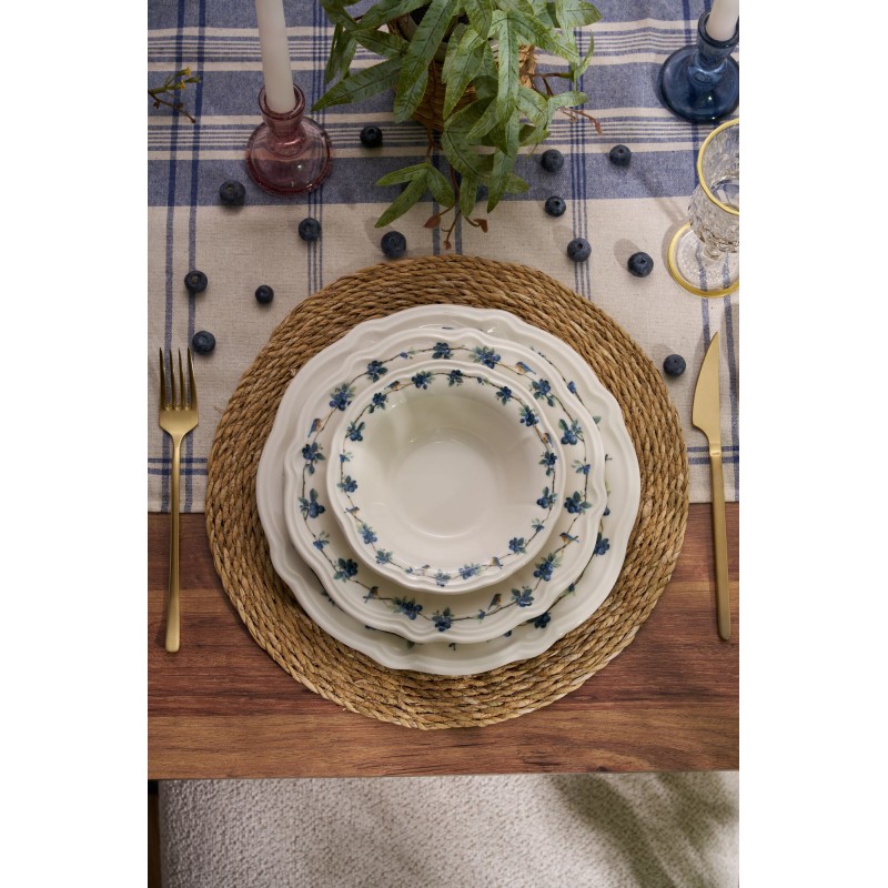 Dinner Set (24 Pieces) Blueberry White
Blue
Green