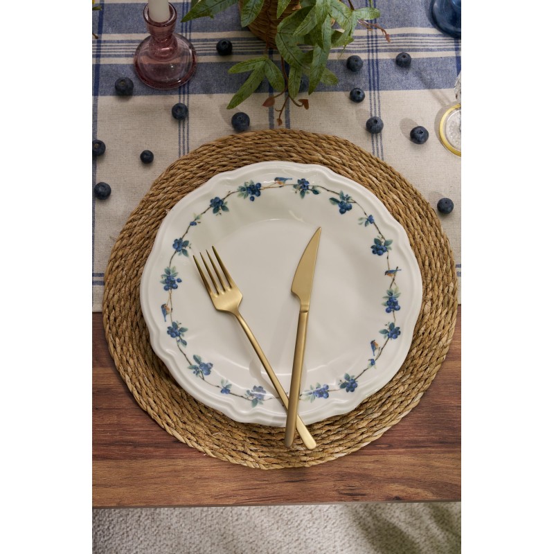 Dinner Set (24 Pieces) Blueberry White
Blue
Green