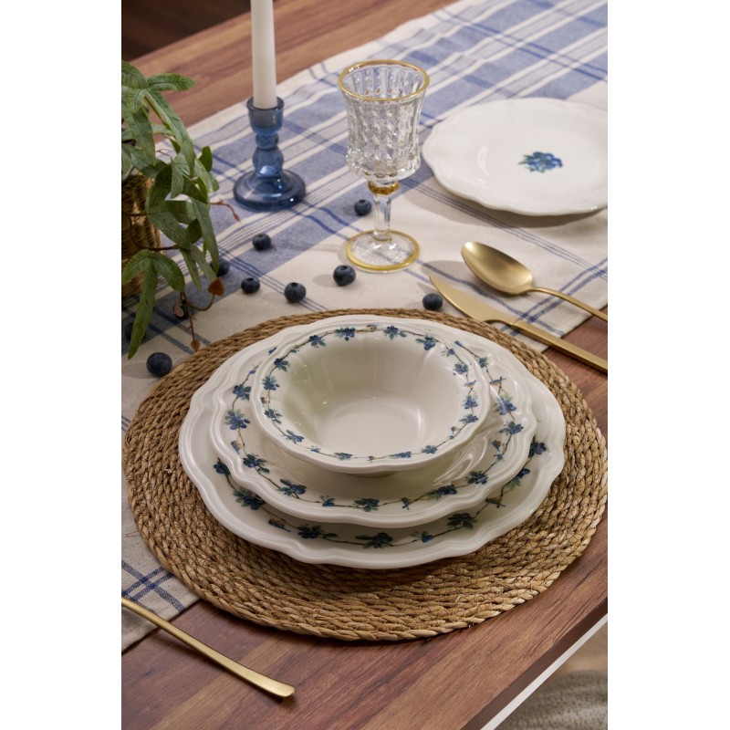 Dinner Set (24 Pieces) Blueberry White
Blue
Green