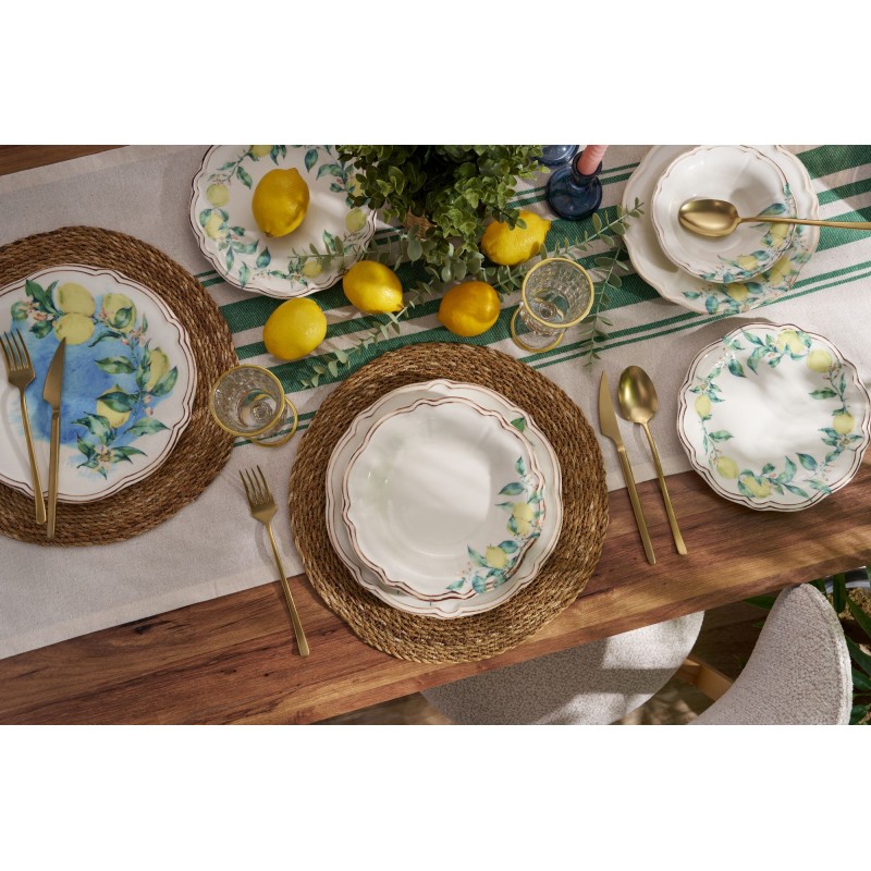 Dinner Set (24 Pieces) Sunny Grove Green
Yellow
Brown