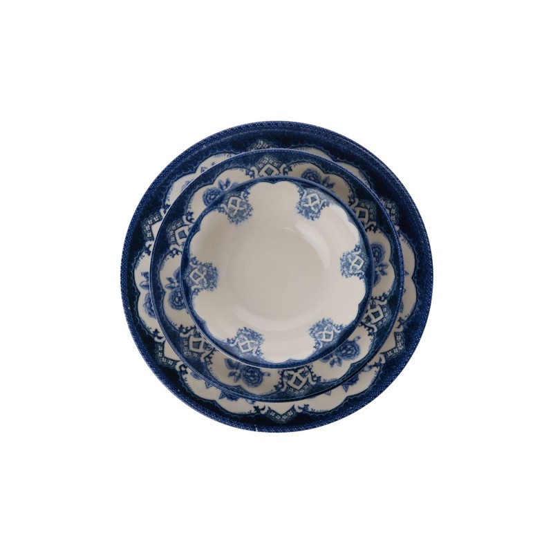 Dinner Set (24 Pieces) Bluecourt White
Blue