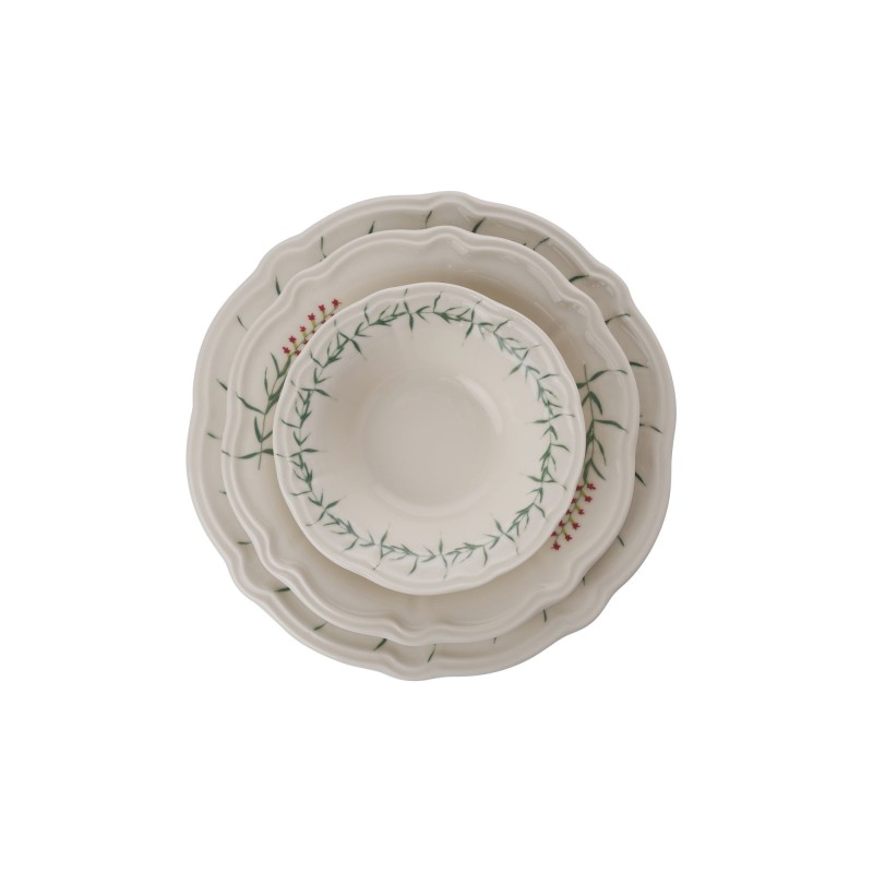 Dinner Set (24 Pieces) Windsor Garden Green
Dark Pink
White