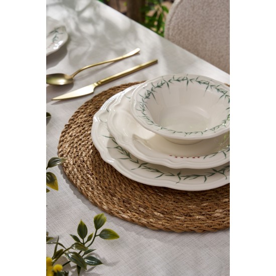 Dinner Set (24 Pieces) Windsor Garden Green
Dark Pink
White