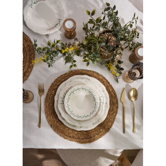 Dinner Set (24 Pieces) Windsor Garden Green
Dark Pink
White