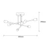 Opviq Chandelier Flower - 173-AV Copper