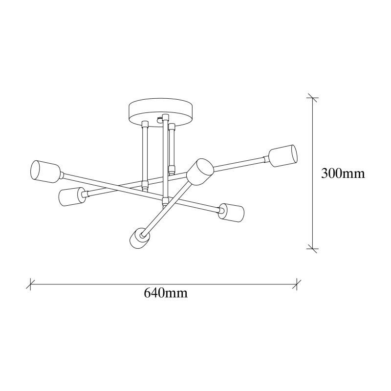 Opviq Chandelier Flower - 173-AV Copper