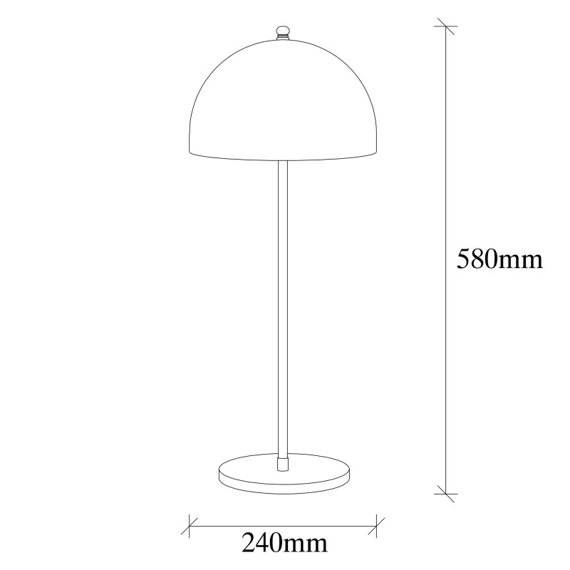 Opviq Table Lamp Can-NT-135 Black