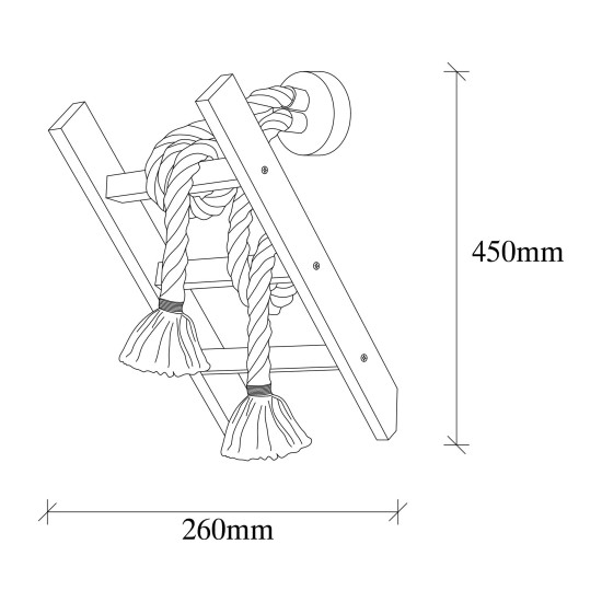 Wall Lamp Erebos - 120-A Wooden Opviq Wall Lamp Erebos - 120-A Wooden
