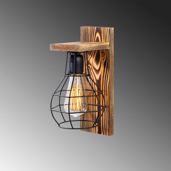 Wall Lamp Erebos - 121-A Wooden Opviq Wall Lamp Erebos - 121-A Wooden