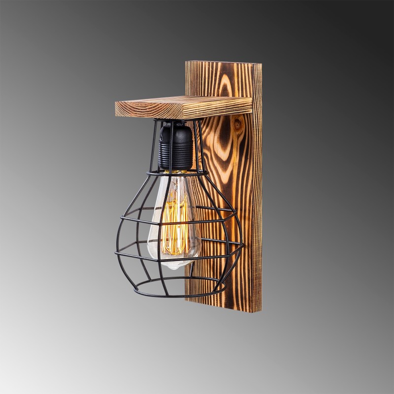 Opviq Wall Lamp Erebos - 121-A Wooden