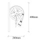 Wall Lamp Erebos - 123-A Black Wall Lamp Erebos - 123-A Black