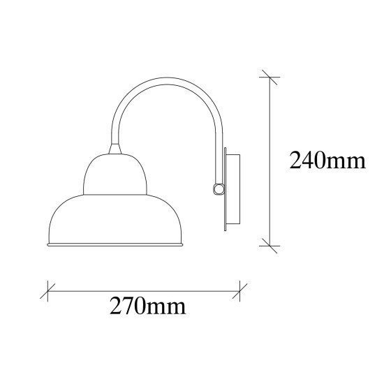 Wall Lamp Berceste - 180VINTAGE-A Gold Wall Lamp Berceste - 180VINTAGE-A Gold