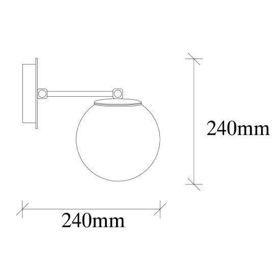 Wall Lamp My Legend - 145-A Black Wall Lamp My Legend - 145-A Black