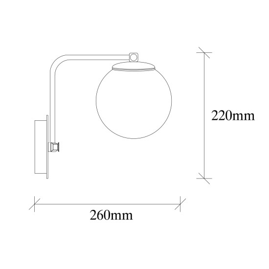 Opviq Wall Lamp Daisy - 146-A Gold