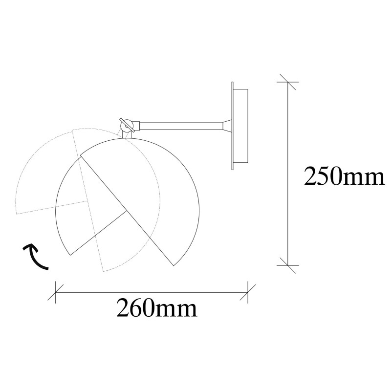 Opviq Wall Lamp Berceste - 252-A Black
Gold