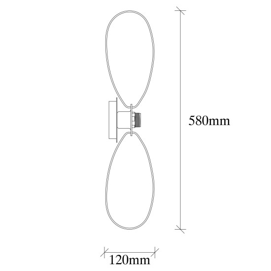 Wall Lamp Hemdem - 707-A BLACK Black Wall Lamp Hemdem - 707-A BLACK Black