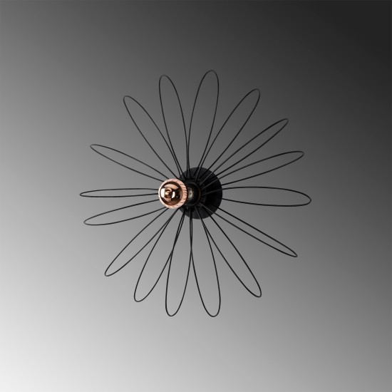 Wall Lamp Hemdem - 707-A BLACK Black Wall Lamp Hemdem - 707-A BLACK Black