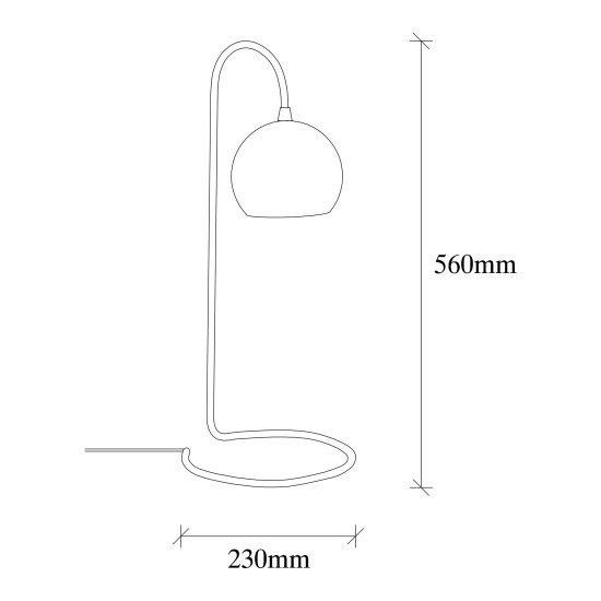 Opviq Table Lamp Yılan - NT - 121 Black