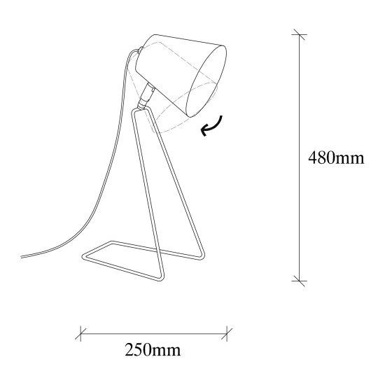 Table Lamp Sıvani - NT - 148 Black