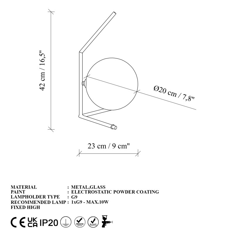 Table Lamp Luminar - 14166 Gold