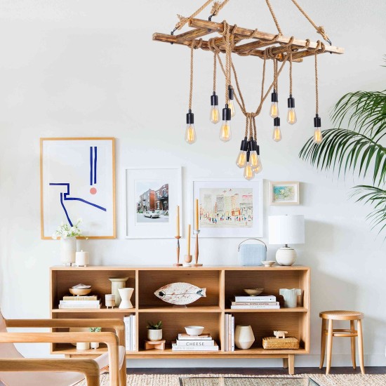 Chandelier Erebos - 103-AV Wooden Chandelier Erebos - 103-AV Wooden