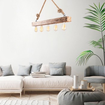 Chandelier Erebos - 106-AV Wooden