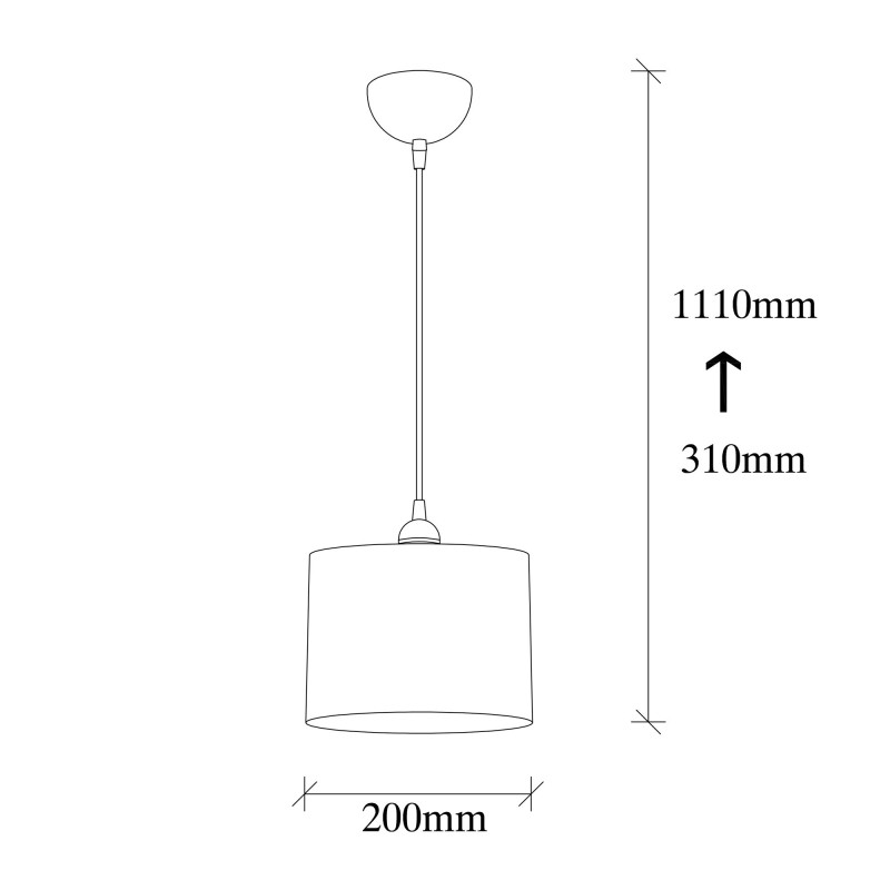 Chandelier Berceste - 195BLACK-S Black
