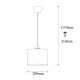 Chandelier Berceste - 195BLACK-S Black Chandelier Berceste - 195BLACK-S Black