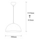 Chandelier Berceste - 230-S White