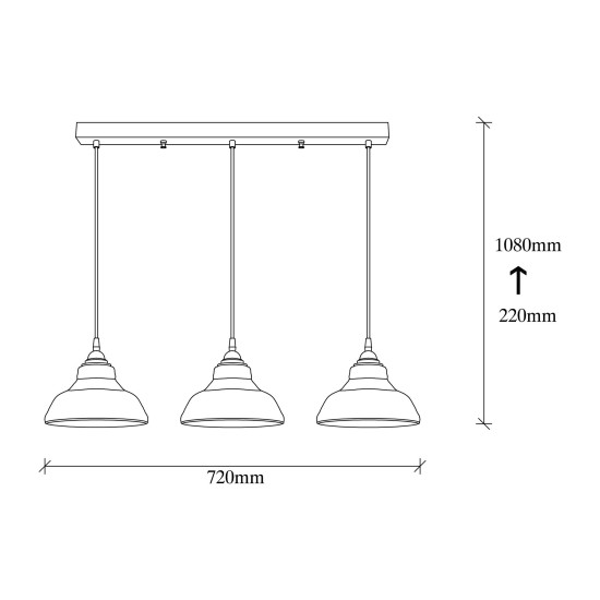 Chandelier Dilberay - 323-S Black Chandelier Dilberay - 323-S Black