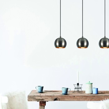 Φωτιστικό Οροφής Τρίφωτο - Berceste - 241-S1 - Χρώμα Μααύρο