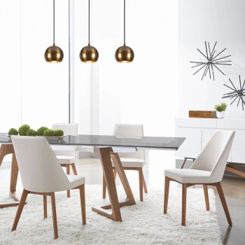 Φωτιστικό Οροφής Τρίφωτο - Berceste - 242-S1 - Καφέ Μπρονζέ 