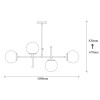 Chandelier My Legend - 145-AV2 Black
White