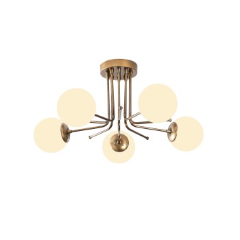 Chandelier Daisy - 146-AV2 Gold
White