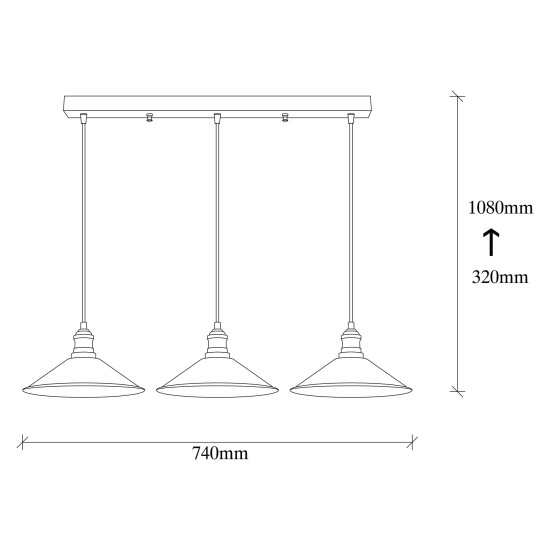 Chandelier Berceste - 250-S1 Black