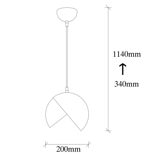 Opviq Chandelier Berceste - 252-S Black
Gold