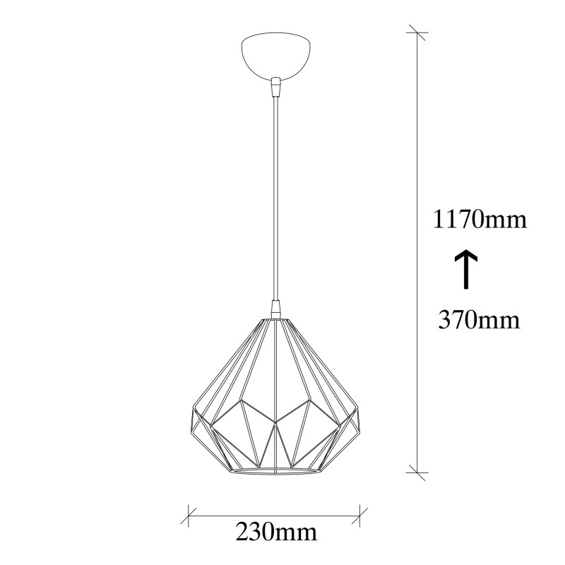 Opviq Chandelier Diamond - 704-S Black